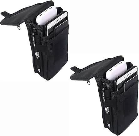 Large Smartphone Pouch and Tactical Phone Holster, 2 Pack