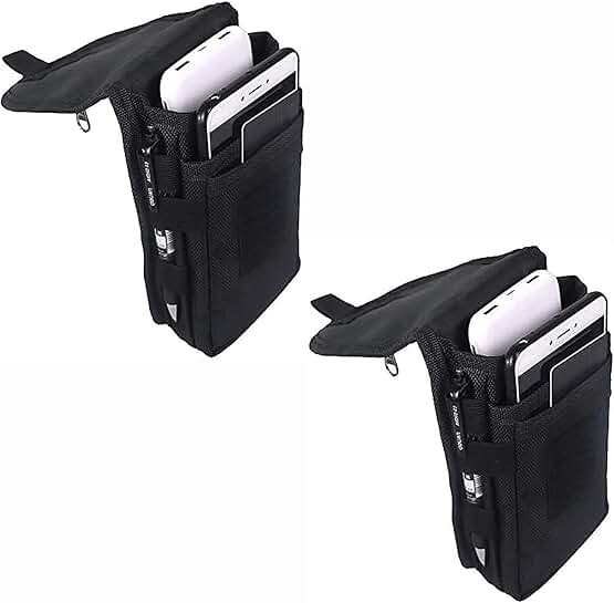 Large Smartphone Pouch and Tactical Phone Holster, 2 Pack