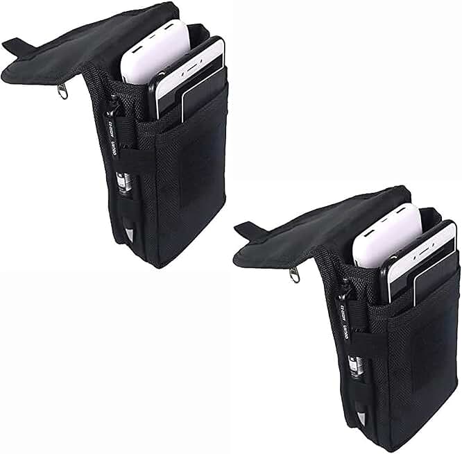Large Smartphone Pouch and Tactical Phone Holster, 2 Pack