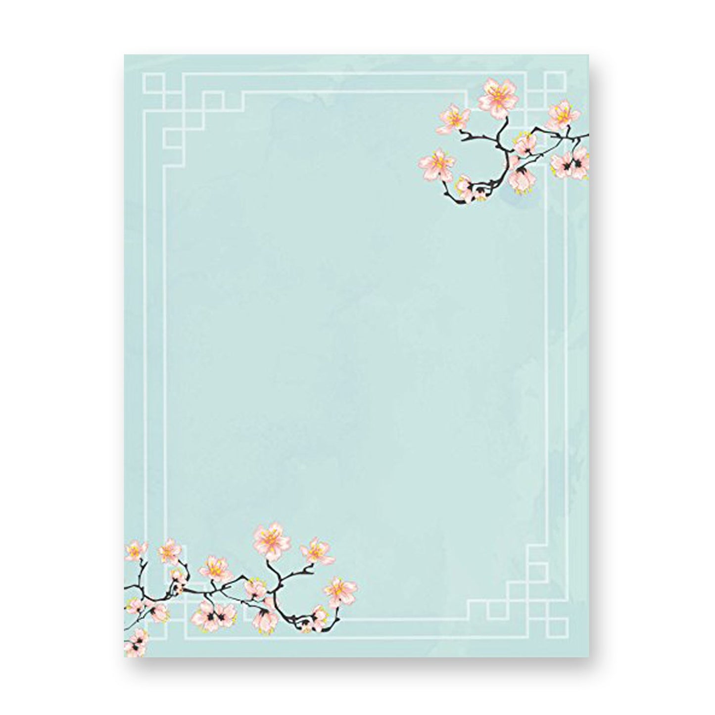 100 Floral Design Stationery Sheets for Notes or Letters