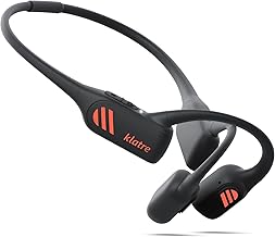 Open Ear Bone Conduction Headphones, Bluetooth 5.2, Sweatproof, Water Resistant, Wireless Sport Headset with Dual Mic