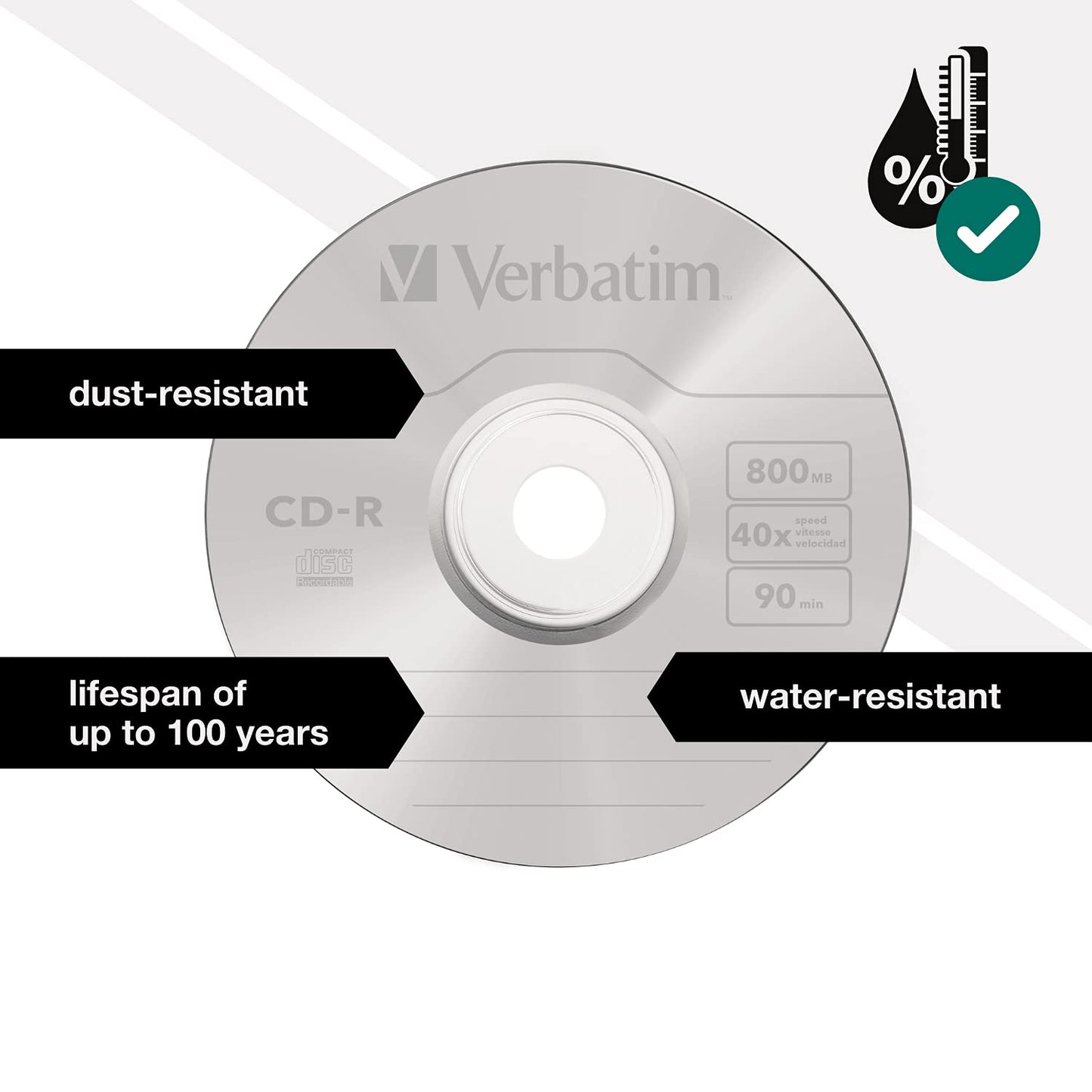 CD-R, 40X, High Capacity 800MB