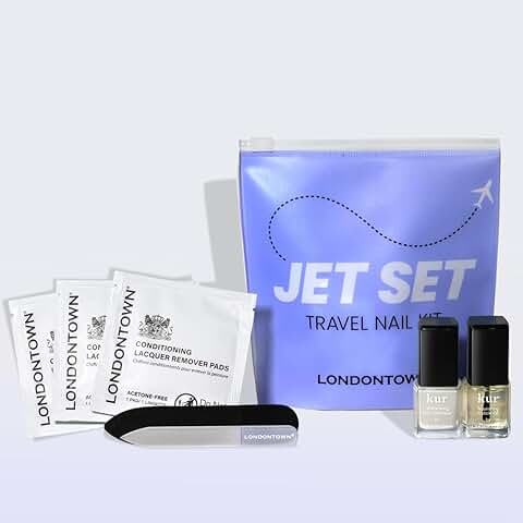 Travel Nail Kit with Concealer, Oil, Remover, and File