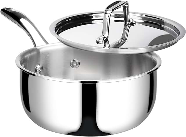 3 Quart Stainless Steel Saucepan with Lid