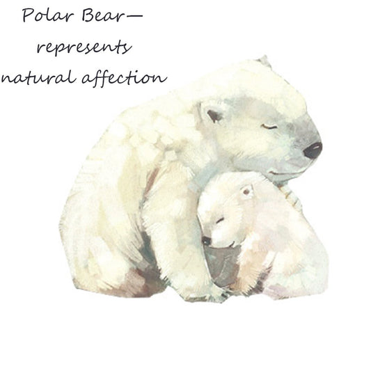Cute Simple PU Leather Diary with Polar Bear Design
