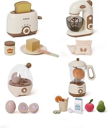 Kids Play Kitchen Set with Food and Appliances