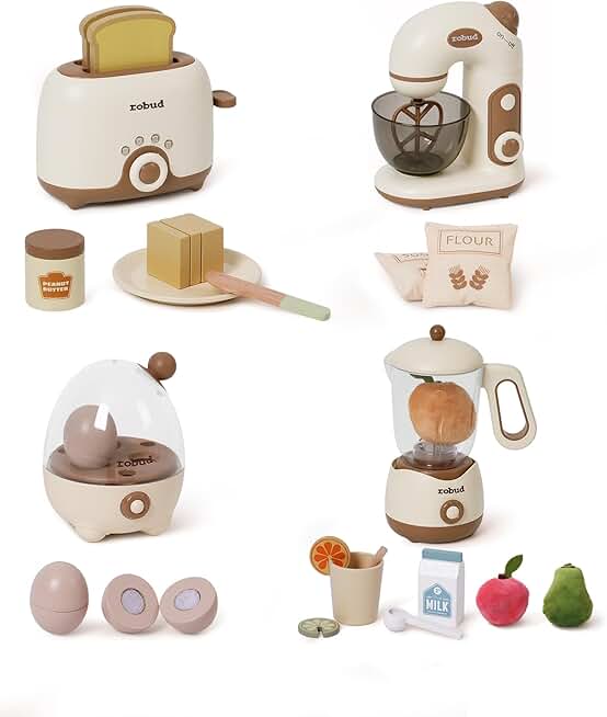 Kids Play Kitchen Set with Food and Appliances