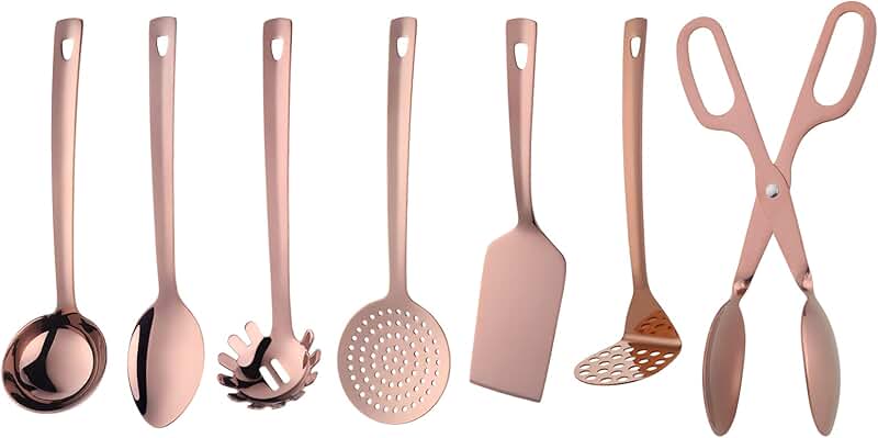 7-Piece Non-Stick Stainless Steel Cooking Utensil Set