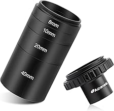 T-Ring and Extension Tube Kit for Canon EOS Cameras