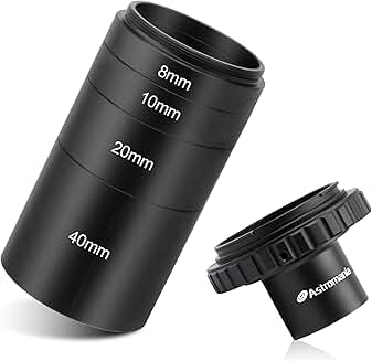 T-Ring and Extension Tube Kit for Canon EOS Cameras