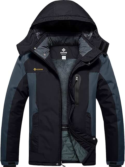 Men's Warm Waterproof Winter Ski Snow Jacket
