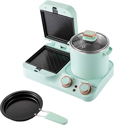 3-in-1 Breakfast Table with Toaster, Pan, and Steamer