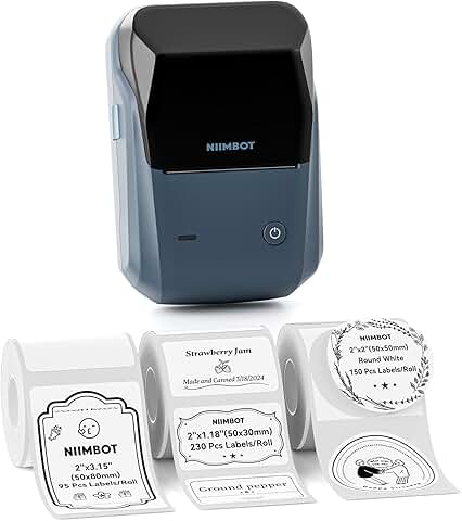 Label Maker with Tape and Stickers for Office and Home