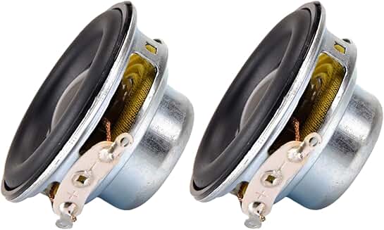 Two 40mm Full-Range Speakers, 4 Ohm, 5W