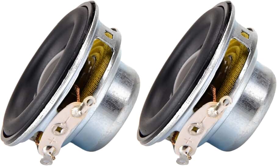 Two 40mm Full-Range Speakers, 4 Ohm, 5W
