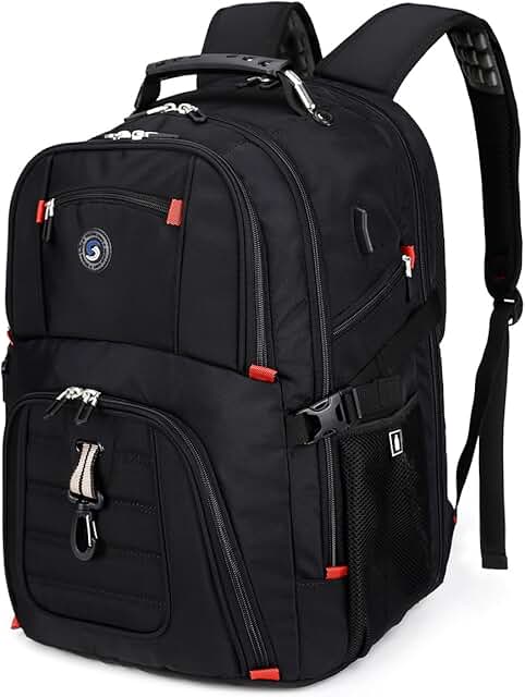 Large 50L Travel Laptop Backpack with USB Port