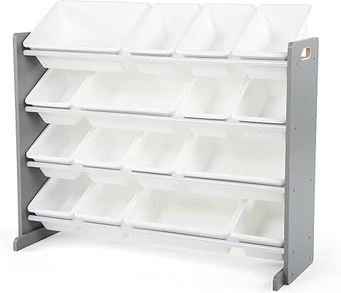 Large Toy Storage Organizer with 16 Bins for Kids