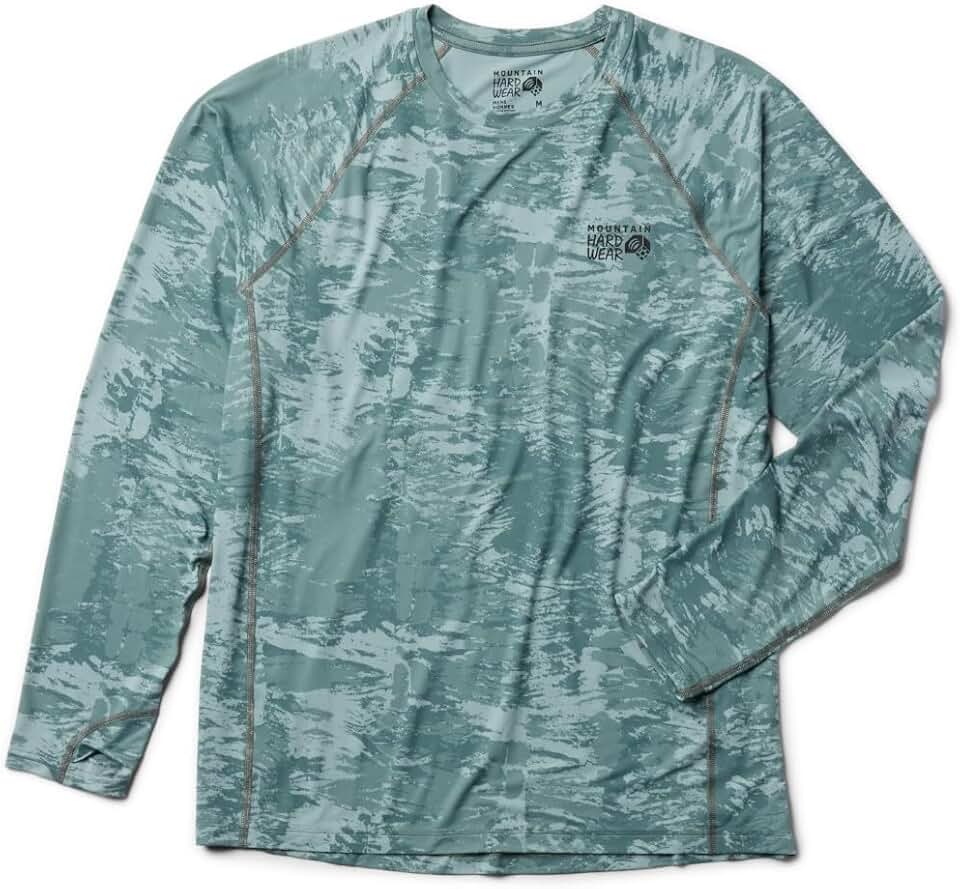 Men's Long Sleeve Shirt with Crater Lake Design