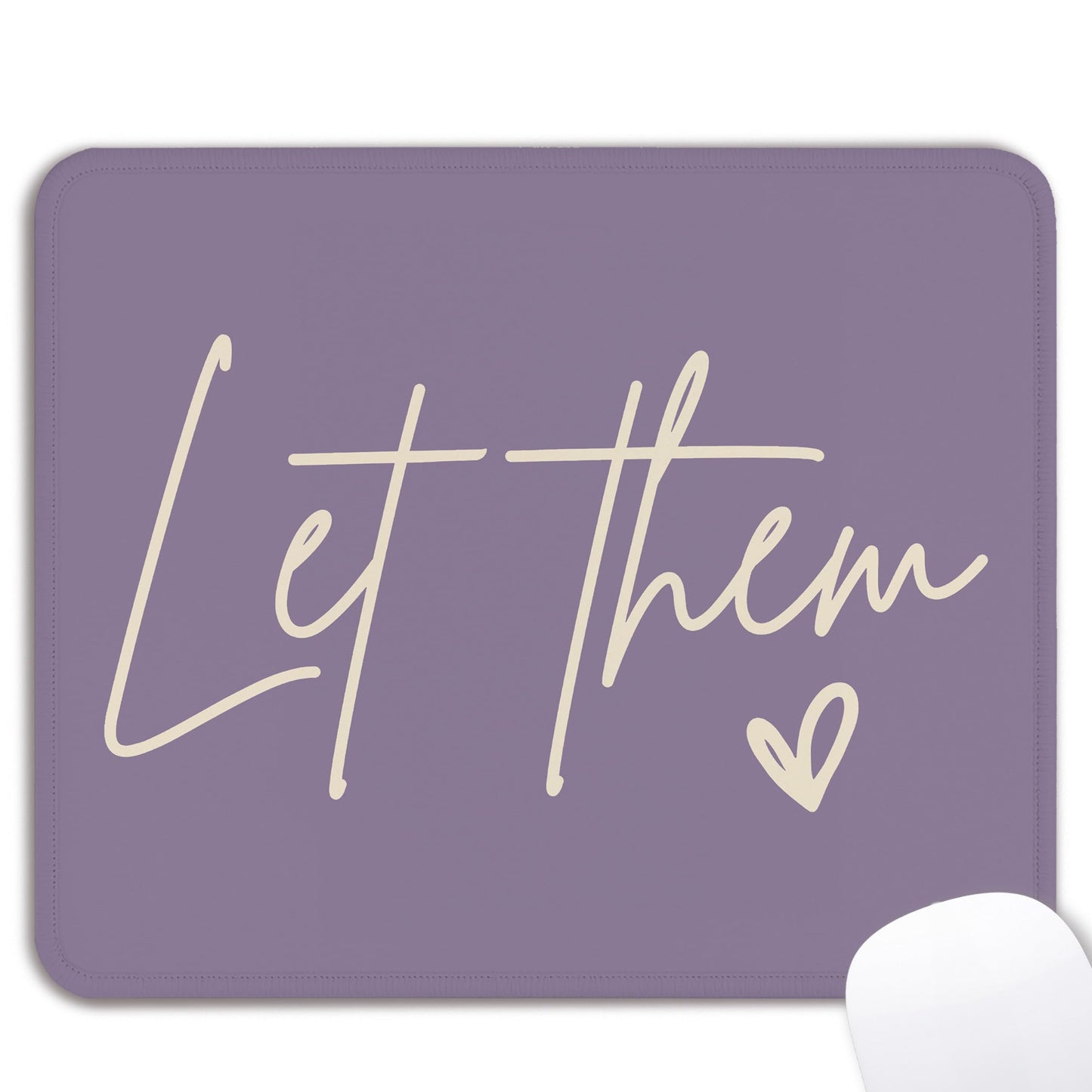 Purple Motivational Square Mouse Pad for Home Office