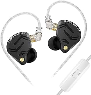 In-Ear Monitor with Mic, Wired Gaming Earbuds, HiFi Sound