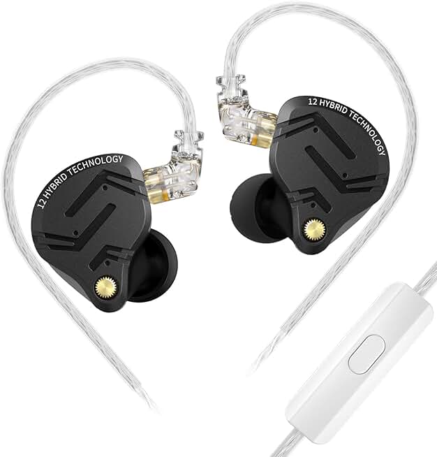 In-Ear Monitor with Mic, Wired Gaming Earbuds, HiFi Sound