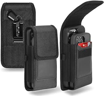 Dual Phone Holster Case with Belt Clip for Two Phones