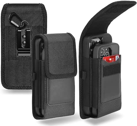 Dual Phone Holster Case with Belt Clip for Two Phones