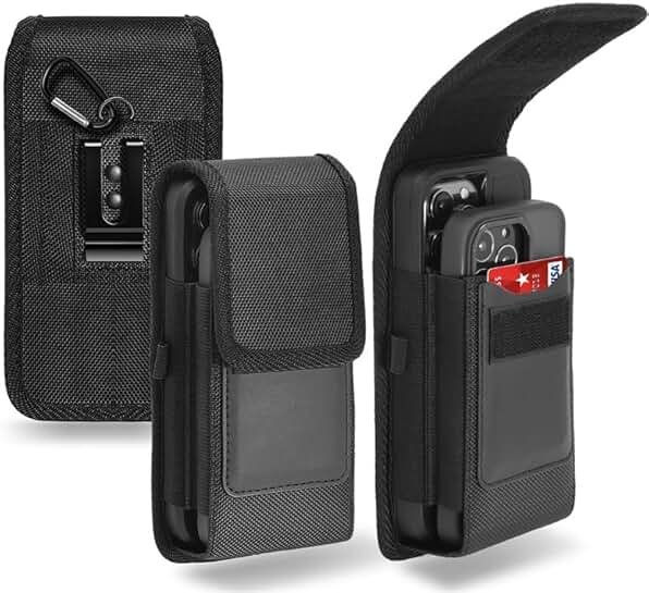 Dual Phone Holster Case with Belt Clip for Two Phones