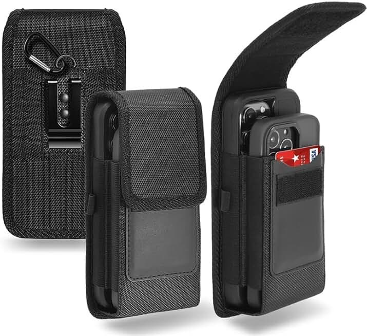 Dual Phone Holster Case with Belt Clip for Two Phones