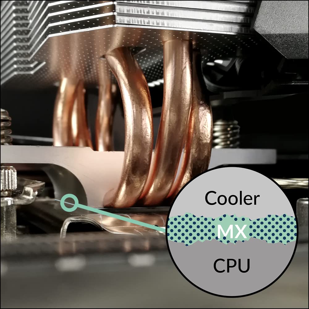 MX-4 (incl. Spatula, 4 Grams) - Thermal Compound Paste, Carbon Based High Performance, Heatsink Paste, Thermal Compound CPU for All Coolers, Thermal Interface Material