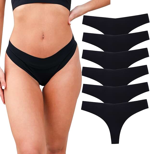 Breathable Seamless Bikini Thongs for Women