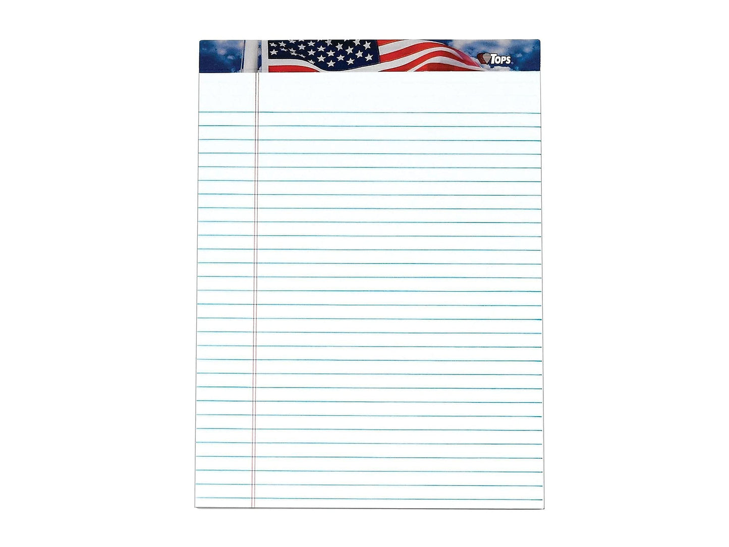 Legal size white writing pad, 50 sheets, pack of 12