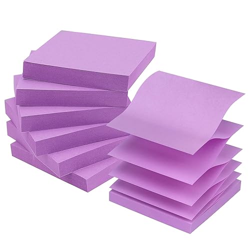 Purple 3x3 Sticky Note Refill Pads, 6 Packs