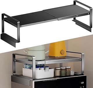 Adjustable L-Shaped Metal Storage Shelf for Kitchen and Laundry