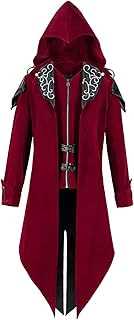 Men's Gothic Steampunk Hooded Jacket for Halloween