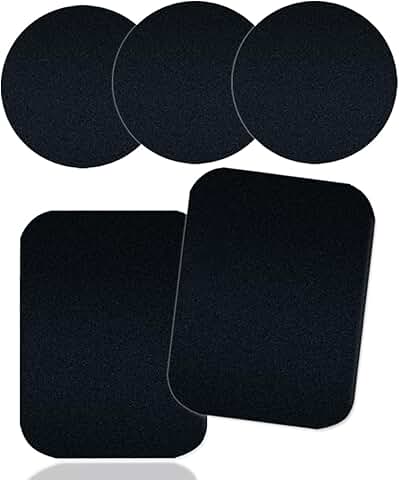 Set of 5 Thin Metal Plates for Magnetic Mounts