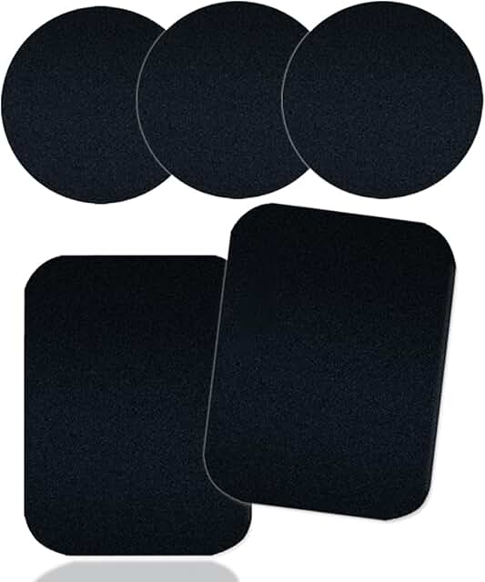 Set of 5 Thin Metal Plates for Magnetic Mounts