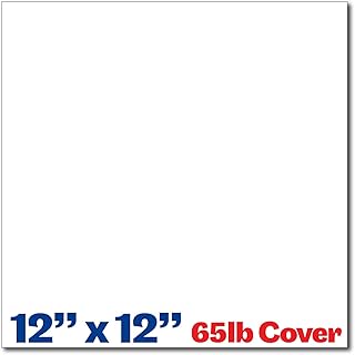 Bright White 12x12 Cardstock, 50 Sheets