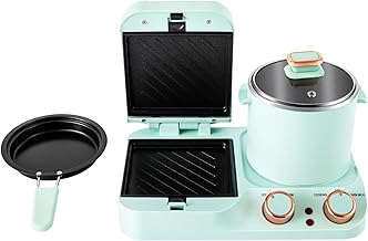 3-in-1 Breakfast Station with Toaster and Cooker