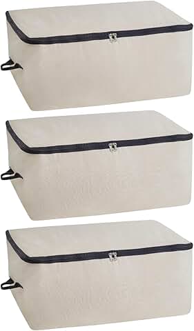 Large Cotton Canvas Storage Bags with Handles