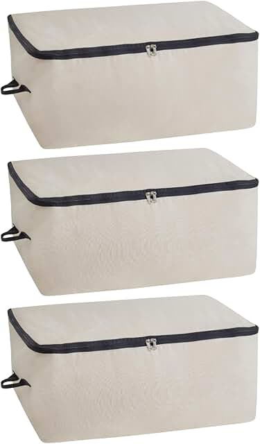 Large Cotton Canvas Storage Bags with Handles