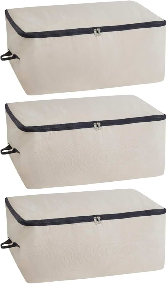 Large Cotton Canvas Storage Bags with Handles