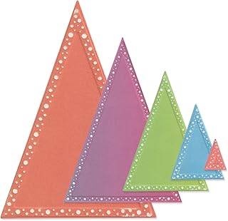 Fanciful Triangles Die Set in Multiple Colors