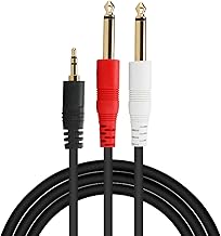 1/8 TRS to Dual 1/4 Audio Cable, 10FT