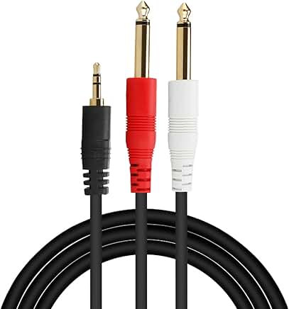 1/8 TRS to Dual 1/4 Audio Cable, 10FT