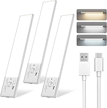 Rechargeable 8-Inch LED Closet Lights, 3-Pack