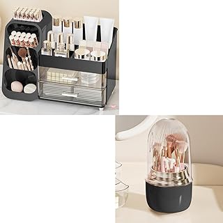 Black Makeup Organizer with Drawers
