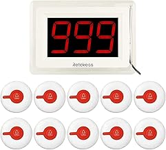 Wireless Caregiver Calling System with 10 Waterproof Buttons
