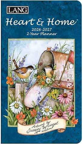 Heart and Home 2-Year Pocket Planner, Weekly Calendar
