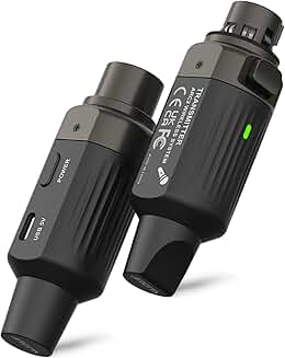 Wireless XLR Microphone System with 7 Channels